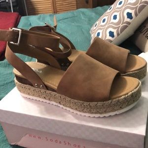Tan sandals
